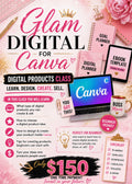 Glam Digital Canva – Digital Products Class